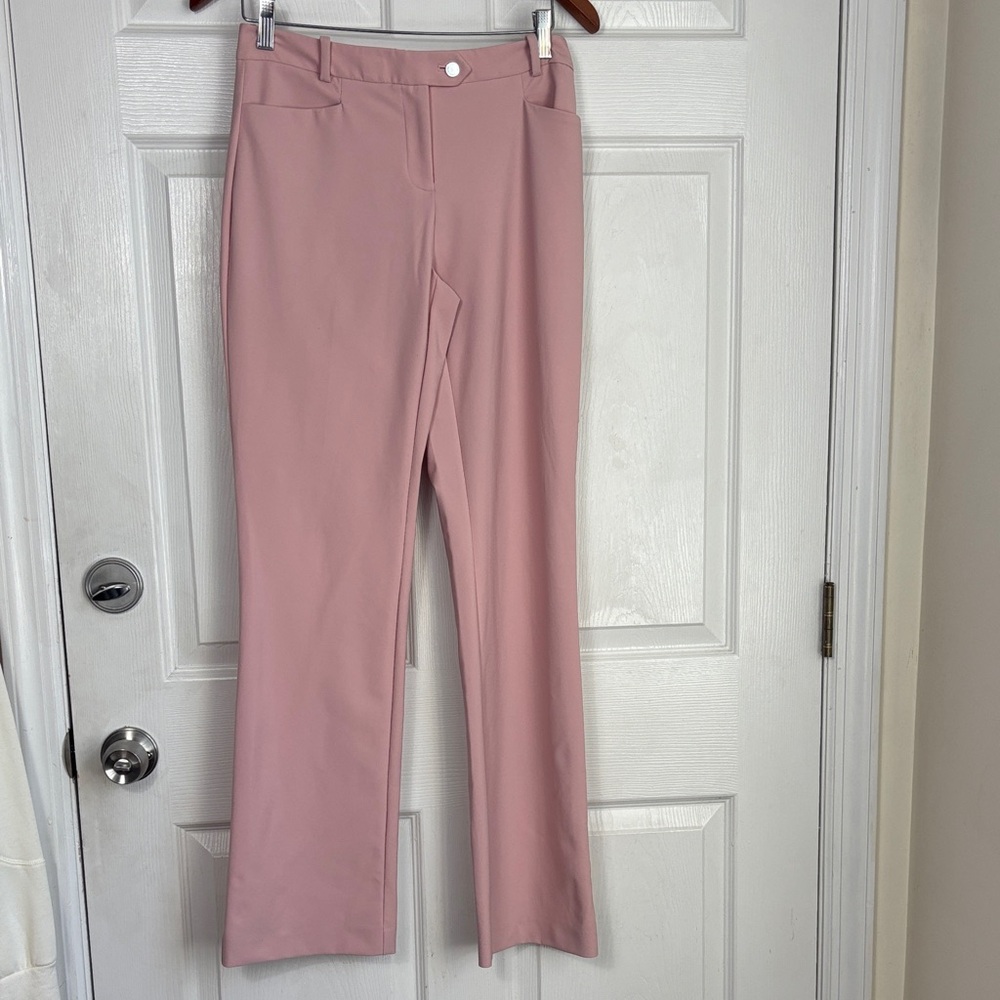 CALVIN KLEIN Modern Fit Pink Dress Pants Size 2 Stretch Career Spring Summer